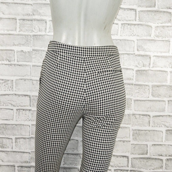 Sezane Women's Clara Trouser pants in Houndtooth Ecru Black Size 34 24w - Picture 12 of 12